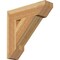 Ekena Millwork Traditional Slat Rough Sawn Bracket, Western Red Cedar, 6"W x 24"D x 24"H BKT06X24X24TRA06RWR - alternate 1